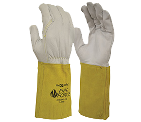 MAXISAFE GLOVES FIREFORCE RIGGER EXT CUFF PREM LEATHER 2XL